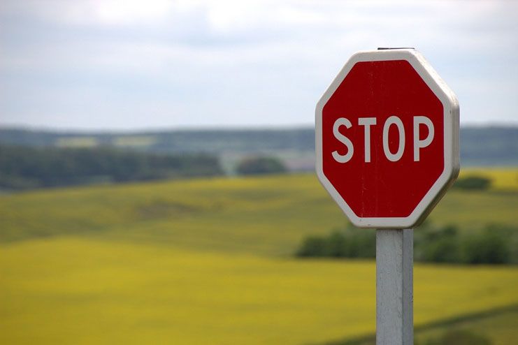 Imagine a STOP sign