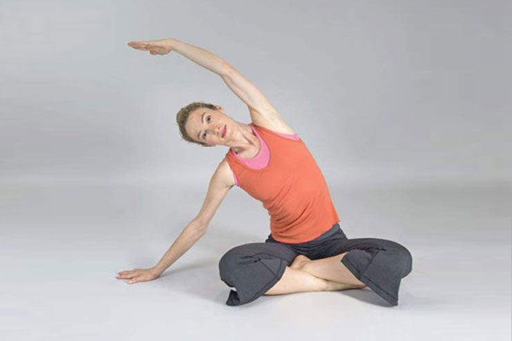 Side bending sitting posture