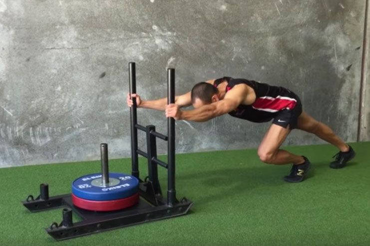 Prowler Sled Push As A Squat Alternative For Bad Knees