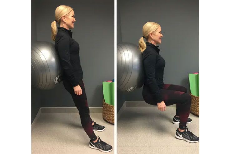 Spread Your Squats With A Stability Ball