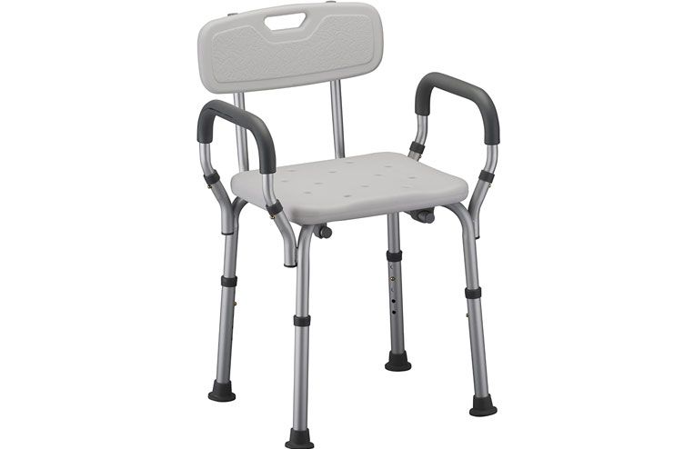 NOVA Medical Products Shower and Bath Chair with Back Arms